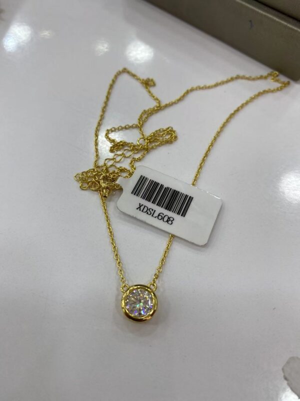 XDSL608 14K Gold Moissanite Necklace