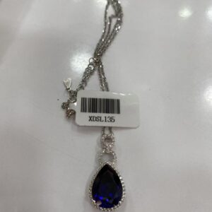 XDSL135 Teardrop Sapphire Necklace