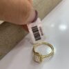 XDZX053 Gold Moissanite Ring - Image 2