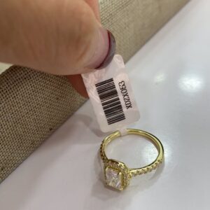 XDZX053 Gold Moissanite Ring
