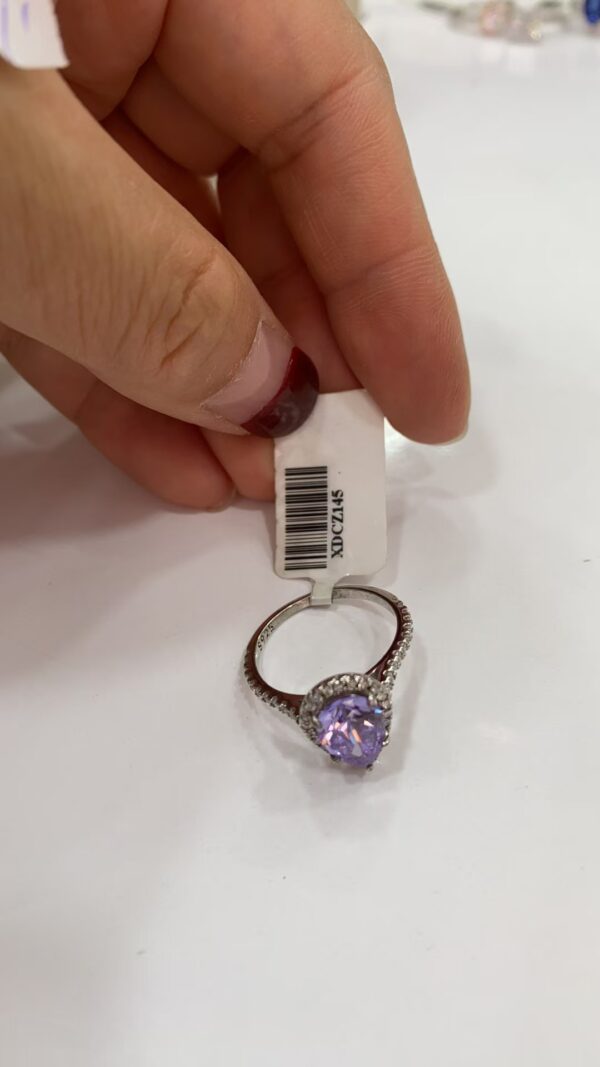 XDCZ145 Pink Moissanite Ring