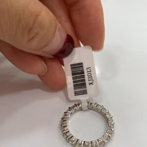 XJZ013 S925 Paved Mossainite Ring