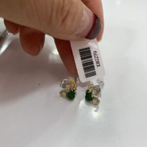 XXG279 Butterfly Wulu Emerald Earrings