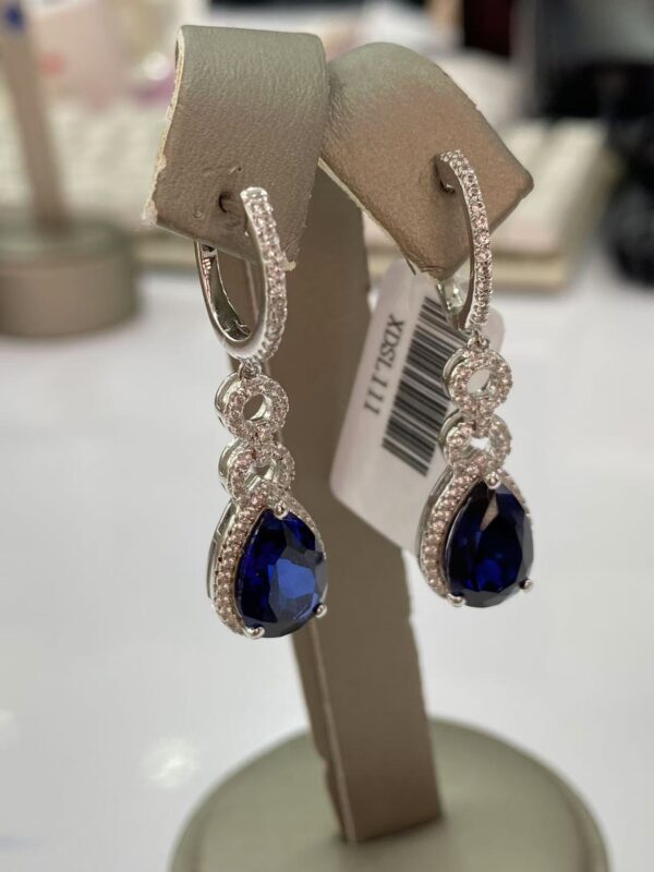 XDSL111 Teardrop Sapphire Earrings